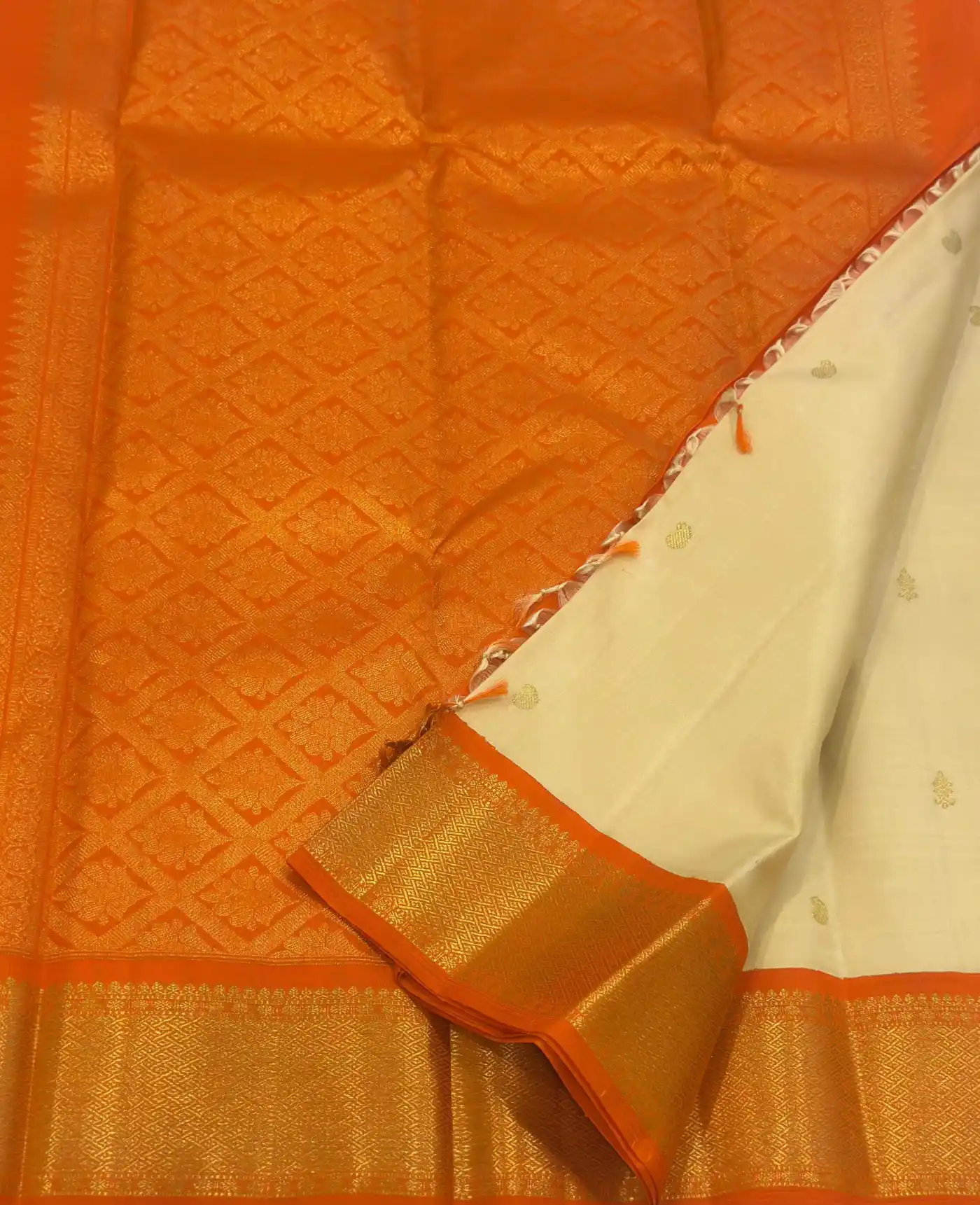 Pure Kanchipuram Handloom Bridal Silk Woven Design Saree